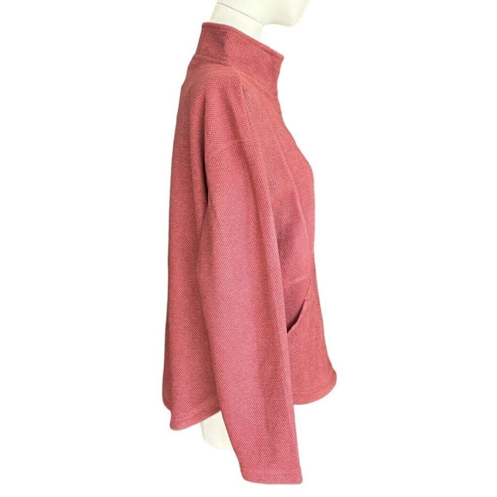 Avalanche Burgundy Full Zip Mock Neck Long Sleeve Jacket w/Pockets Women's Sz L - Picture 4 of 12